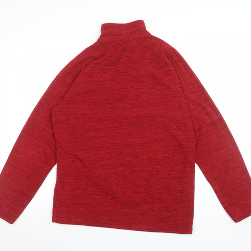 Mountain Warehouse Men's Red 1/2 Zip Fleece Sweatshirt Size M