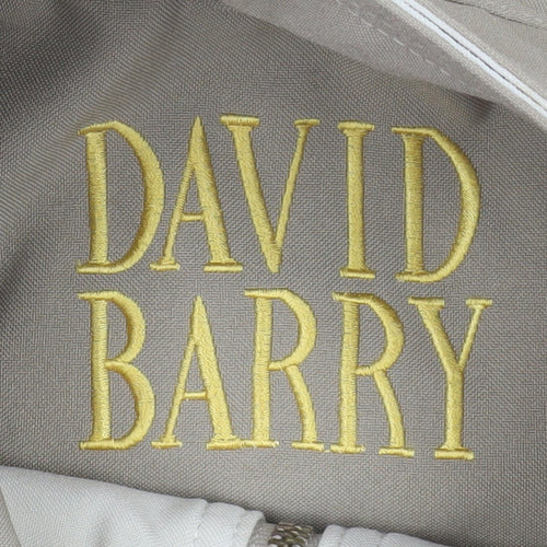 David Barry Women Beige Long Hooded Parka Coat Size 14