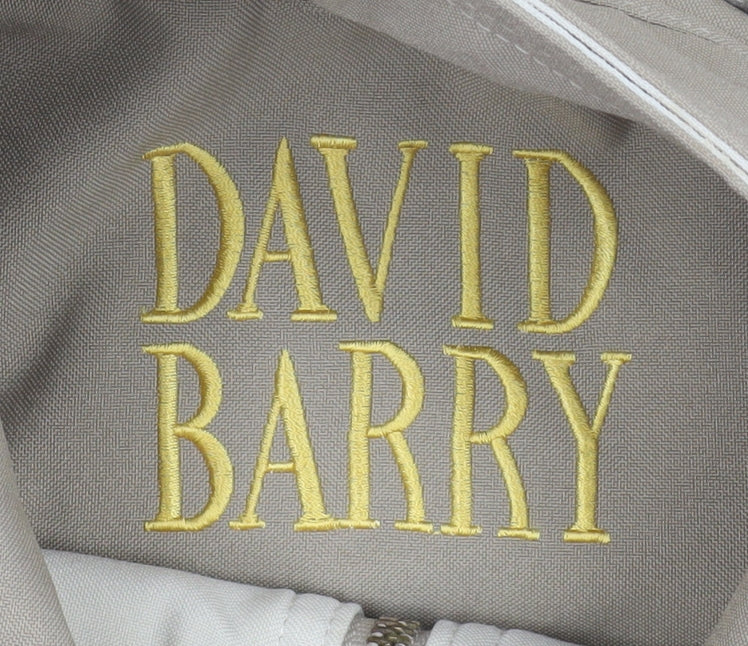David Barry Women Beige Long Hooded Parka Coat Size 14
