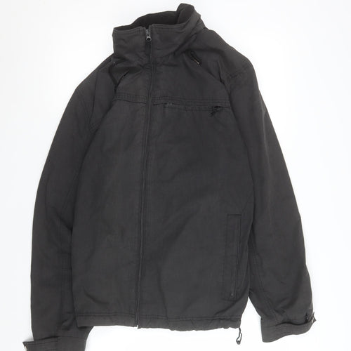 TU Women’s Black XL Full Zip Lined Mid-Length Jacket