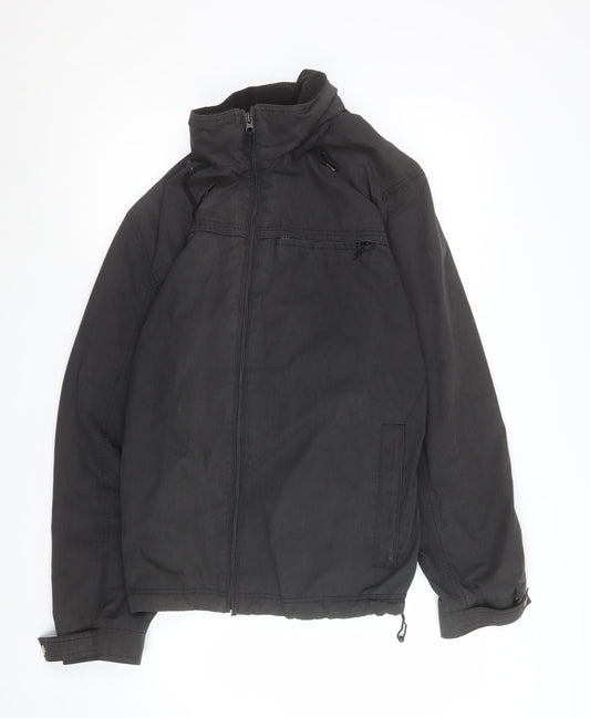 TU Women’s Black XL Full Zip Lined Mid-Length Jacket