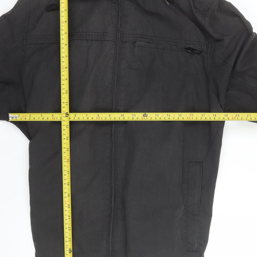 TU Women’s Black XL Full Zip Lined Mid-Length Jacket