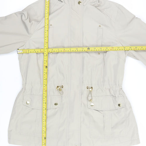 Papaya Weekend Women Beige Size 12 Anorak Mid-Length Jacket