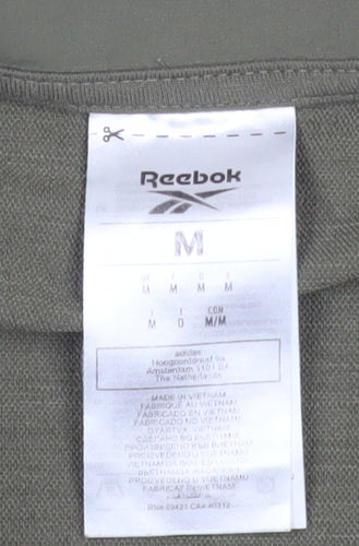 Reebok Men's Green Softshell 1/4 Zip Sports Jacket Size M