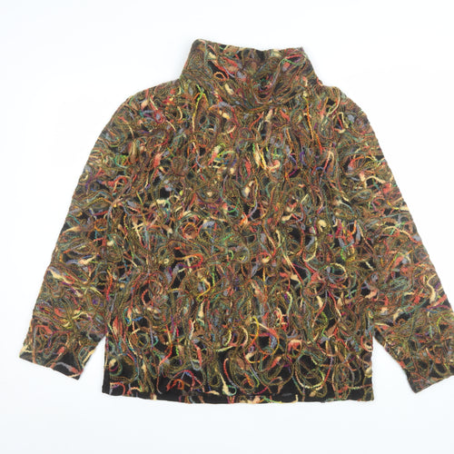 Zepla Women's Multicoloured Wool Blend Pullover Sweater Size 12