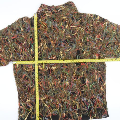 Zepla Women's Multicoloured Wool Blend Pullover Sweater Size 12