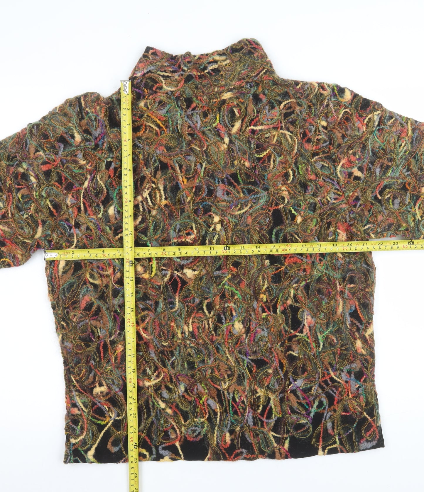 Zepla Women's Multicoloured Wool Blend Pullover Sweater Size 12