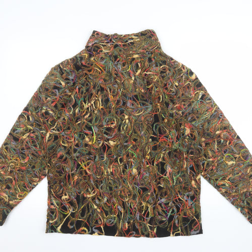Zepla Women's Multicoloured Wool Blend Pullover Sweater Size 12