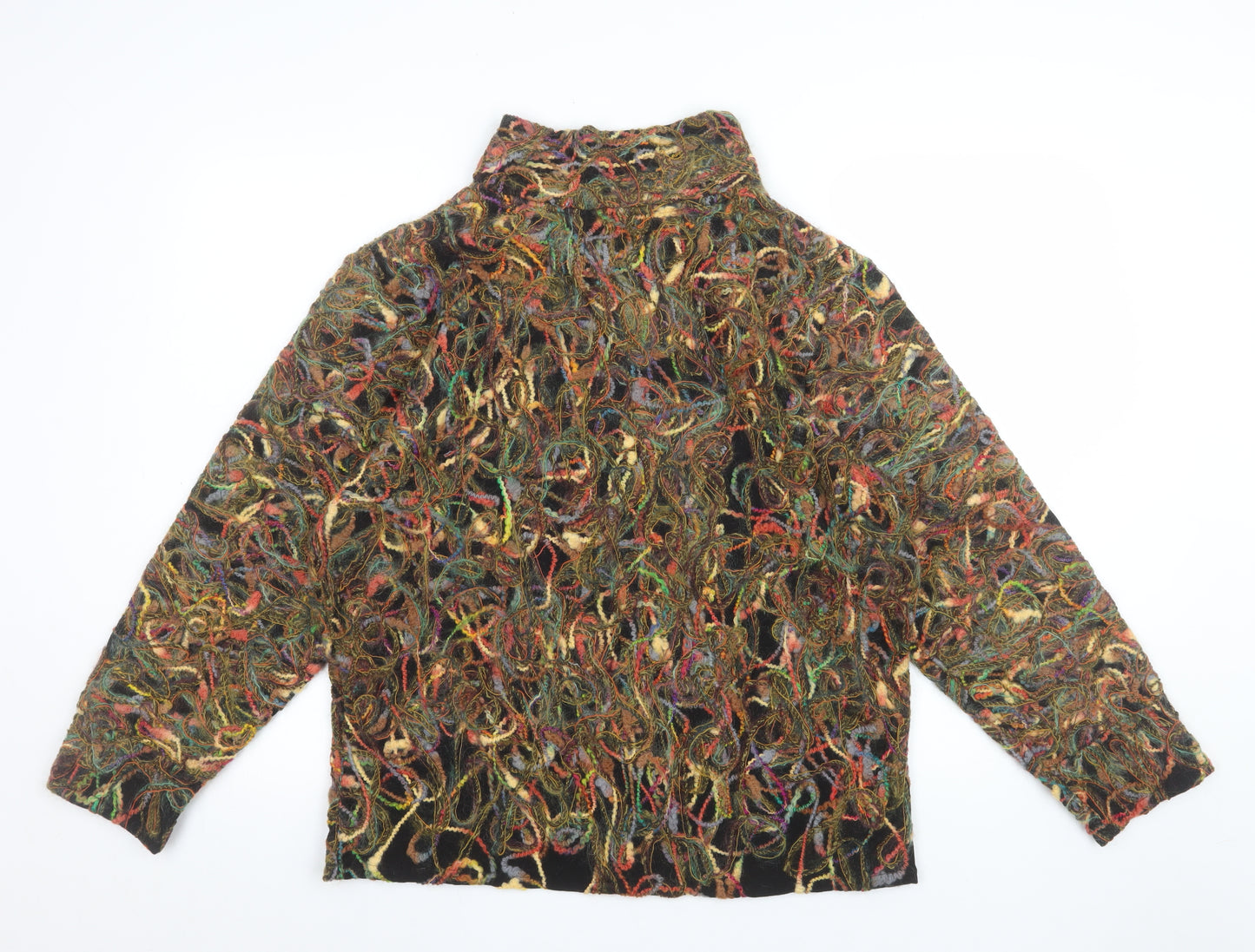 Zepla Women's Multicoloured Wool Blend Pullover Sweater Size 12