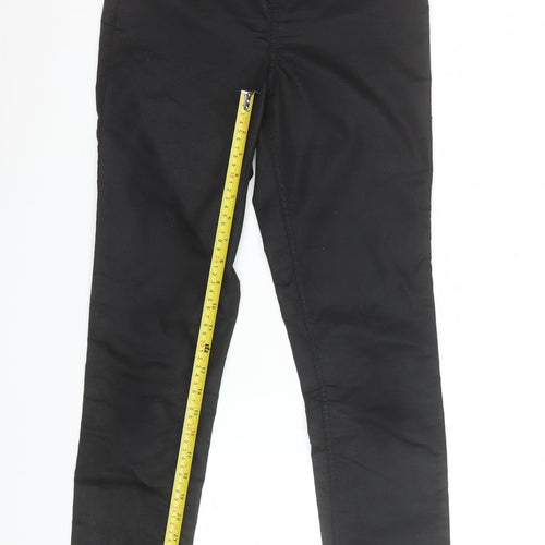 Women's Black Skinny Jeggings Size 10 Stretch Slim Fit Trousers