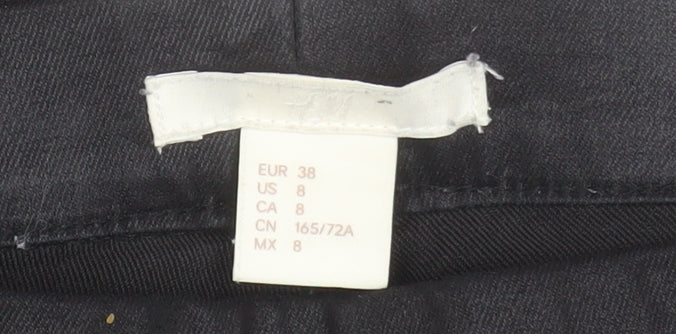 Women's Black Skinny Jeggings Size 10 Stretch Slim Fit Trousers