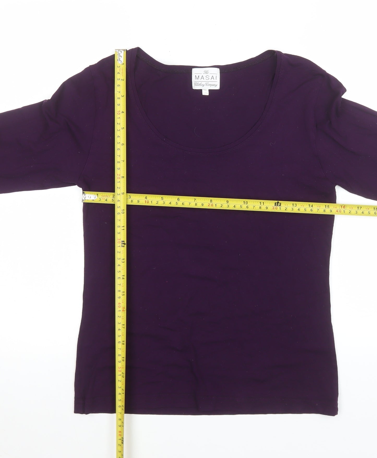 Masai Women’s Purple Long Sleeve Basic Jersey Top Size S