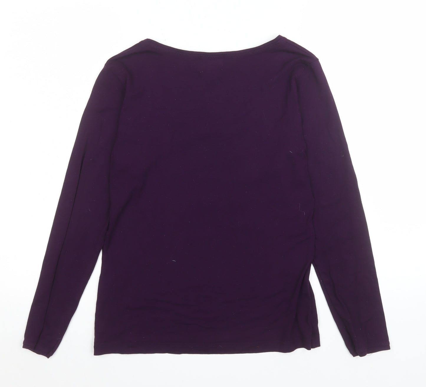 Masai Women’s Purple Long Sleeve Basic Jersey Top Size S