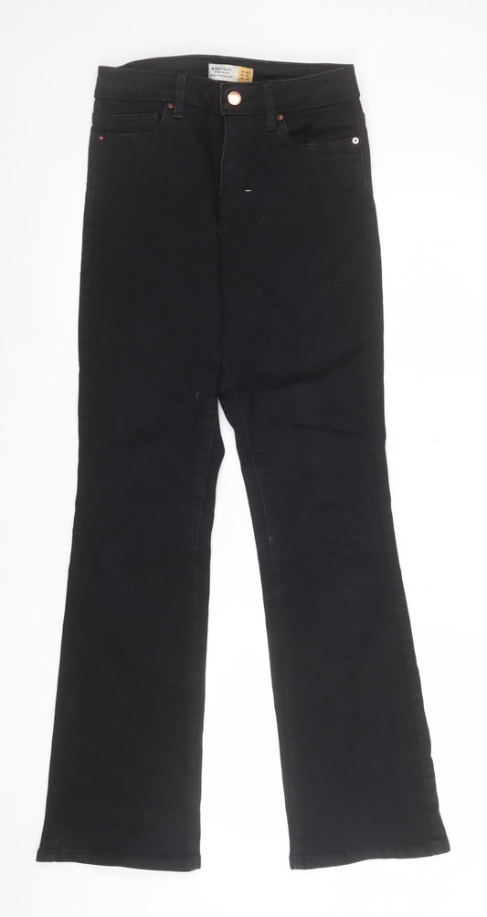Next Women Black Bootcut High Rise Jeans Size 8R