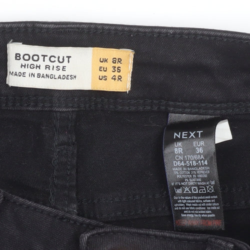 Next Women Black Bootcut High Rise Jeans Size 8R