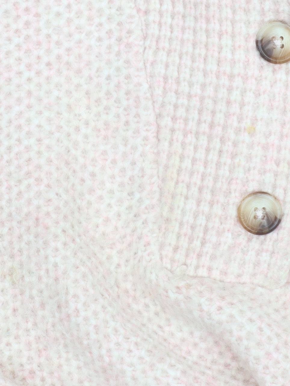 Fat Face Women’s Beige Pink Henley Pullover Jumper UK 16 Wool Blend