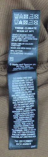 Marks and Spencer Women’s Brown Off Shoulder Long Sleeve Cotton Top Size 20