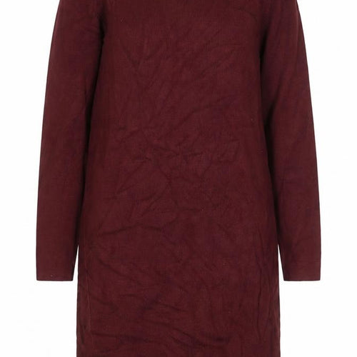 Dorothy Perkins Women's Red Knit Bodycon Dress Size 18 Long Sleeve Zip Detail
