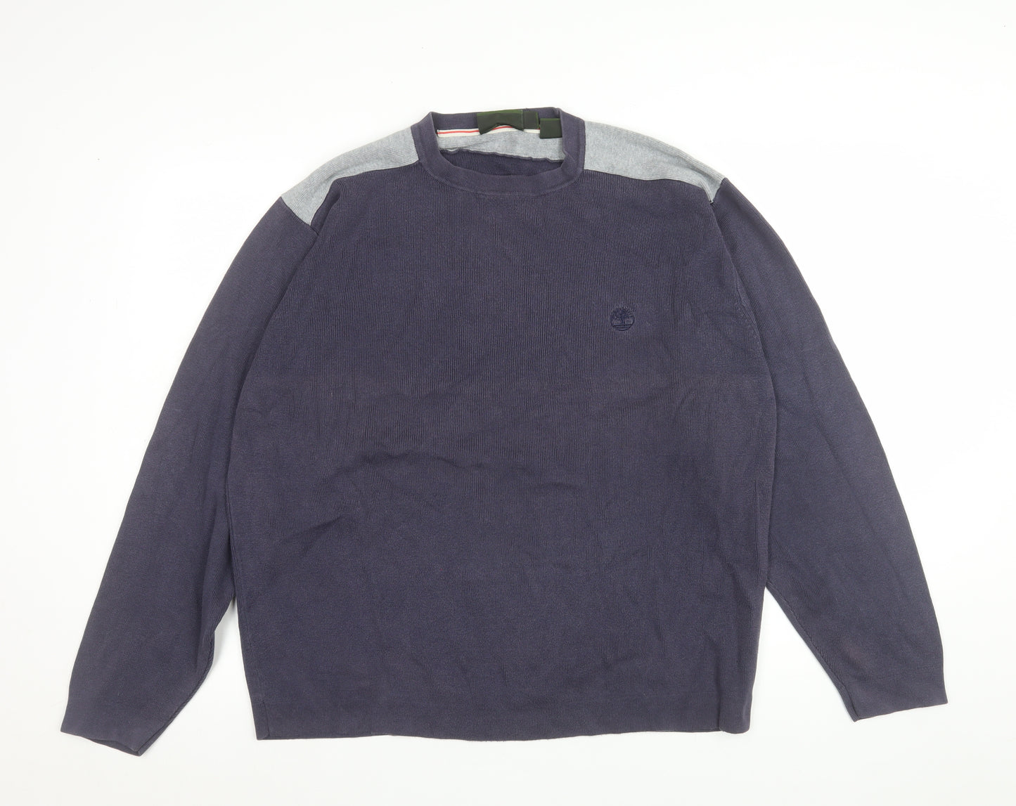 Timberland Men's Blue Cotton Pullover Sweatshirt XL