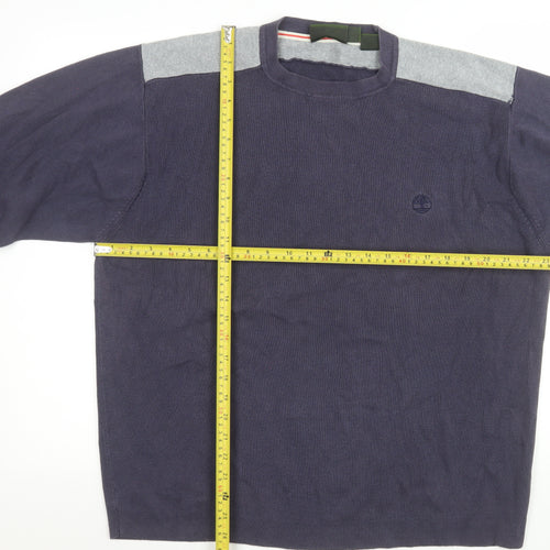 Timberland Men's Blue Cotton Pullover Sweatshirt XL