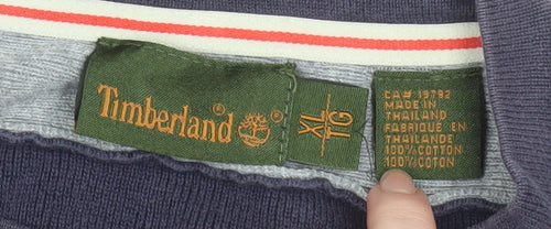 Timberland Men's Blue Cotton Pullover Sweatshirt XL