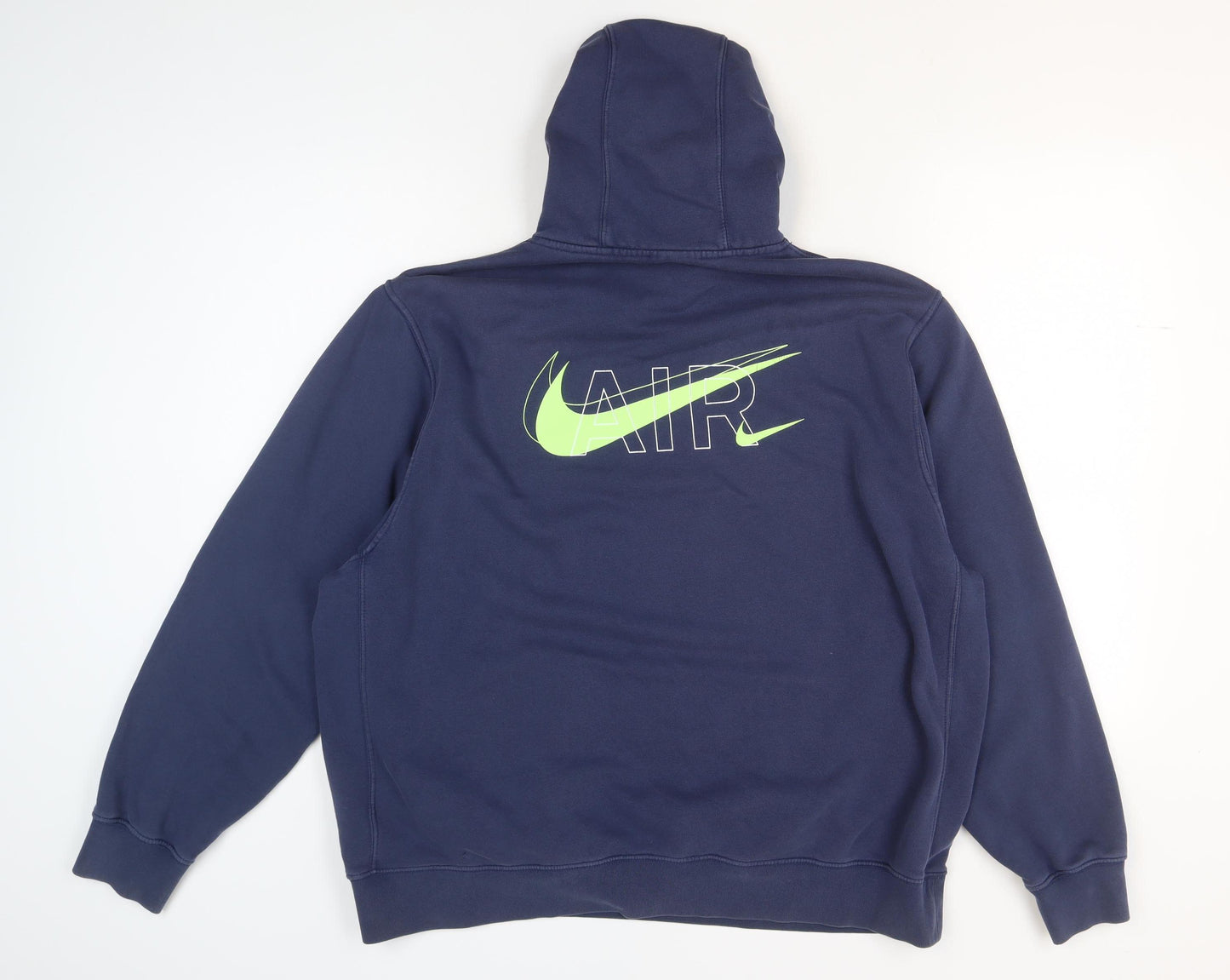Nike Mens Blue Pullover Hoodie Graphic Logo Sportswear