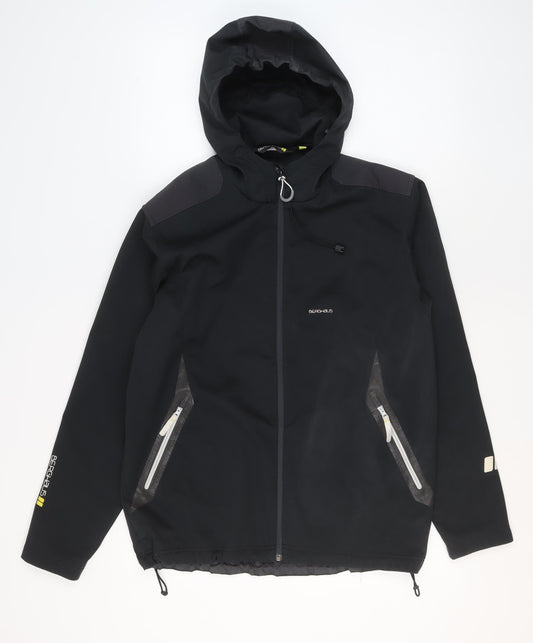 Berghaus Men’s Black L Softshell Hooded Jacket Outdoor Water Resistant Lined