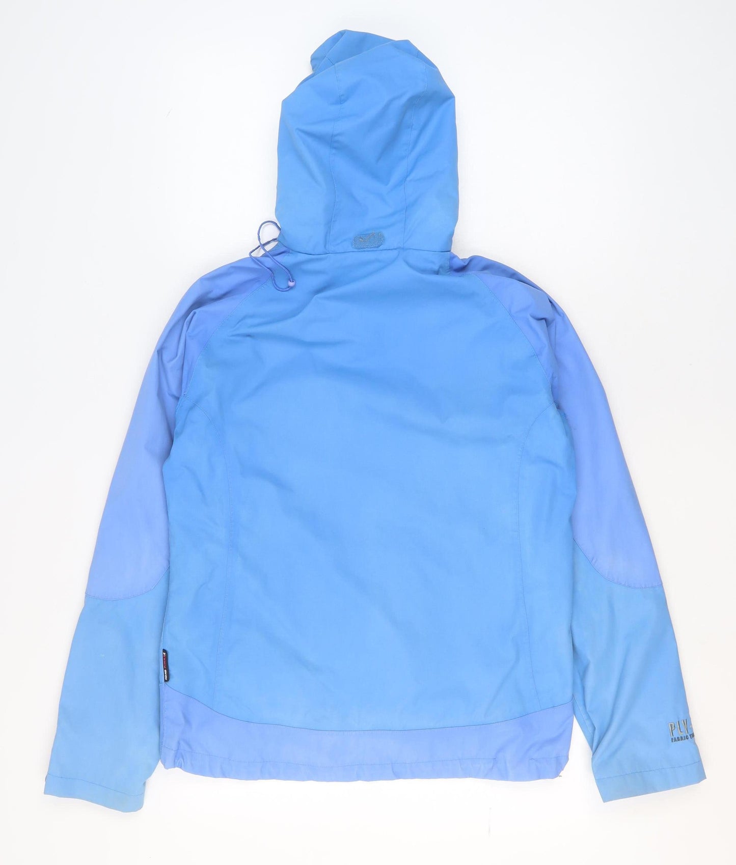 Koko Pink Women’s Blue Hooded Waterproof Windproof Parka Jacket Size 12