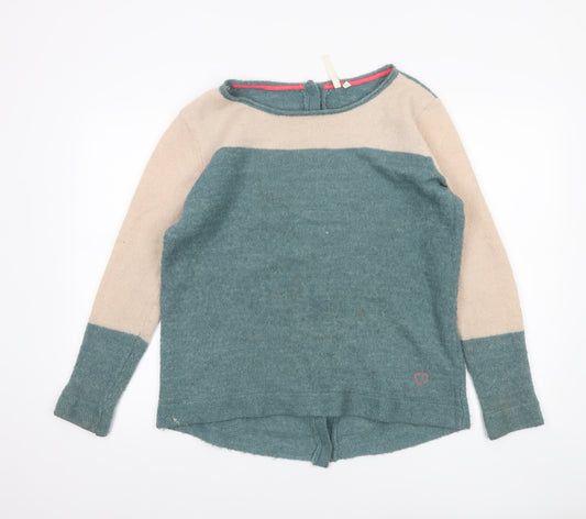 White Stuff Women’s Green Beige Mohair Blend Button Cardigan Size 10