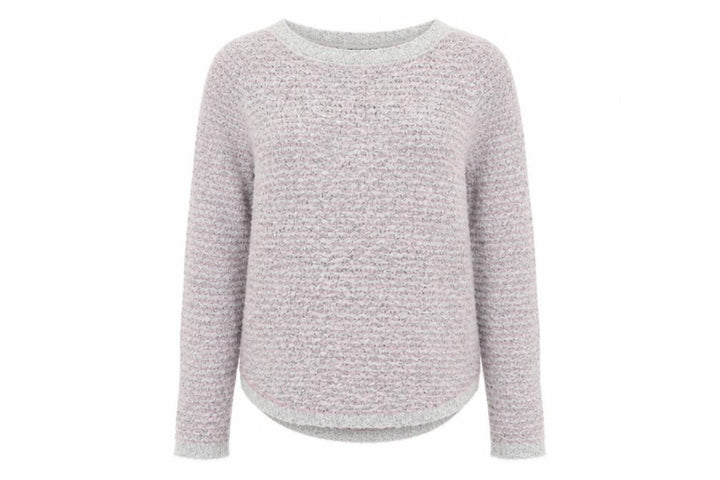 M&Co Womens Grey Size 12 Chunky Knit Acrylic Jumper