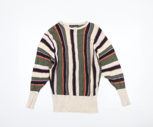 Marks and Spencer Women’s Multicoloured Striped Pullover Jumper Size S