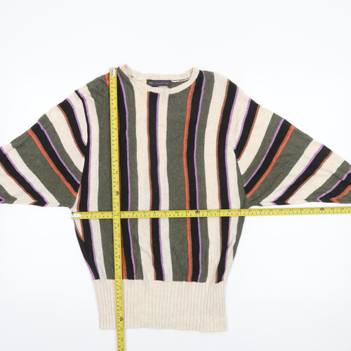 Marks and Spencer Women’s Multicoloured Striped Pullover Jumper Size S