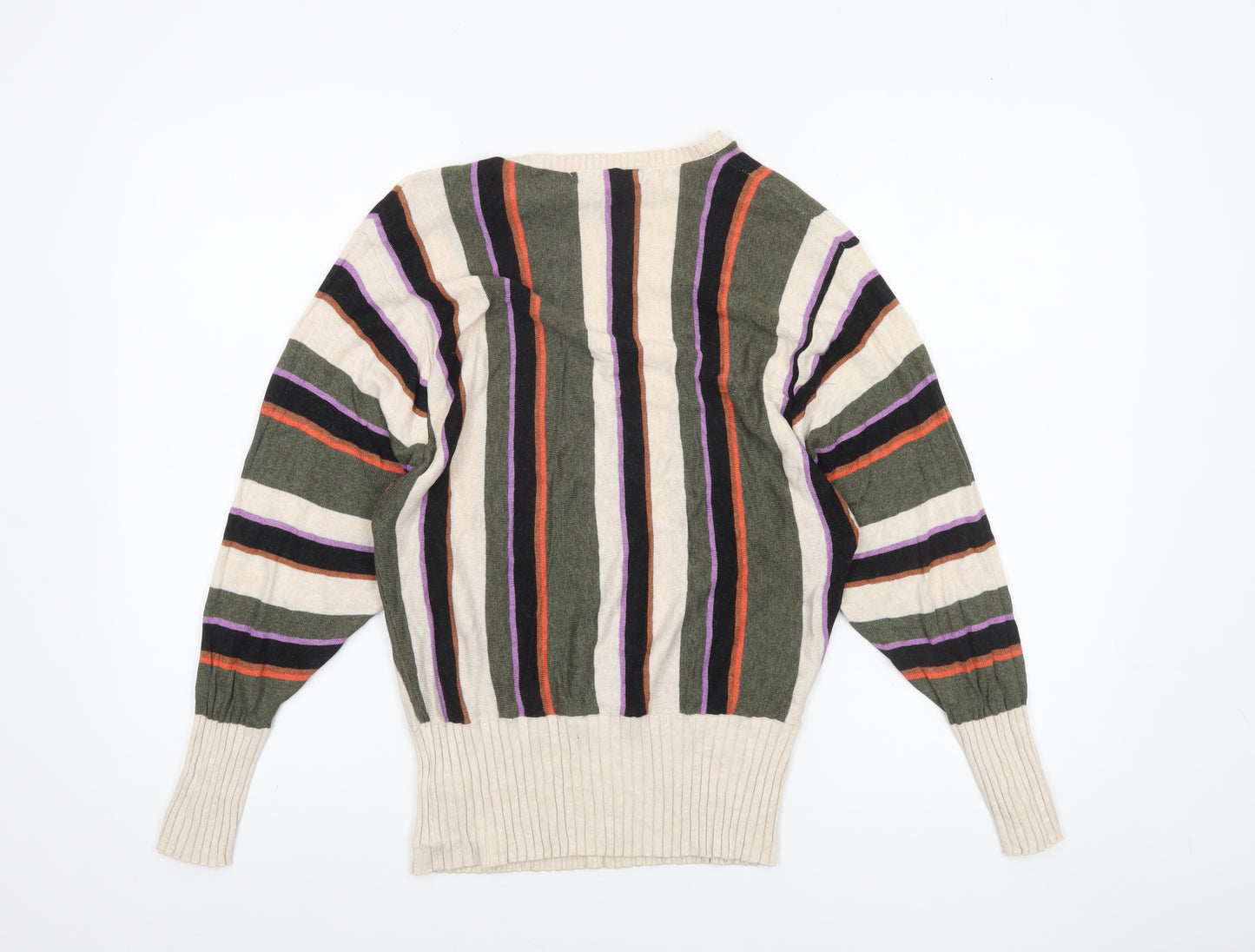 Marks and Spencer Women’s Multicoloured Striped Pullover Jumper Size S