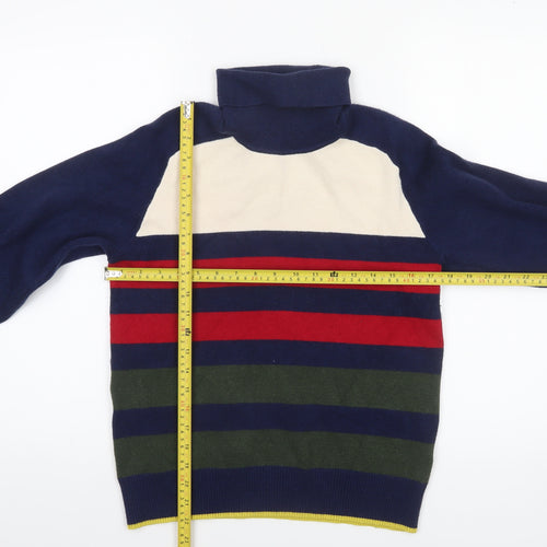 Next Women’s Multicoloured Roll Neck Striped Knit Jumper Size 14