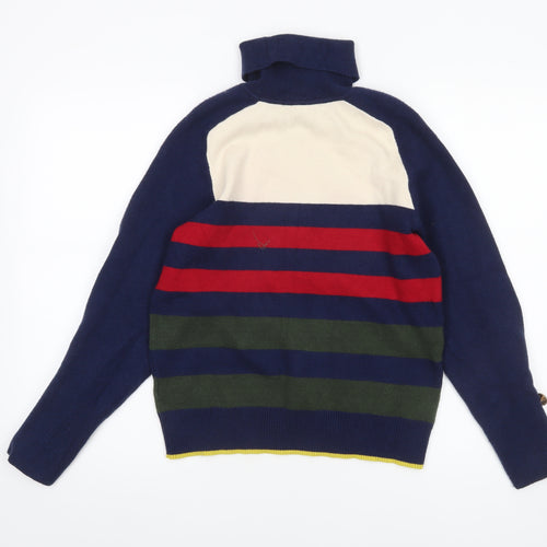 Next Women’s Multicoloured Roll Neck Striped Knit Jumper Size 14