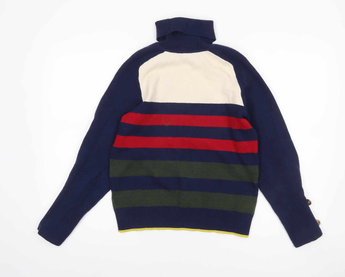 Next Women’s Multicoloured Roll Neck Striped Knit Jumper Size 14