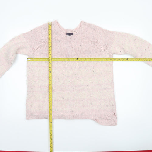 Marks and Spencer Women’s Pink Crew Neck Long Sleeve Knit Jumper Size 12