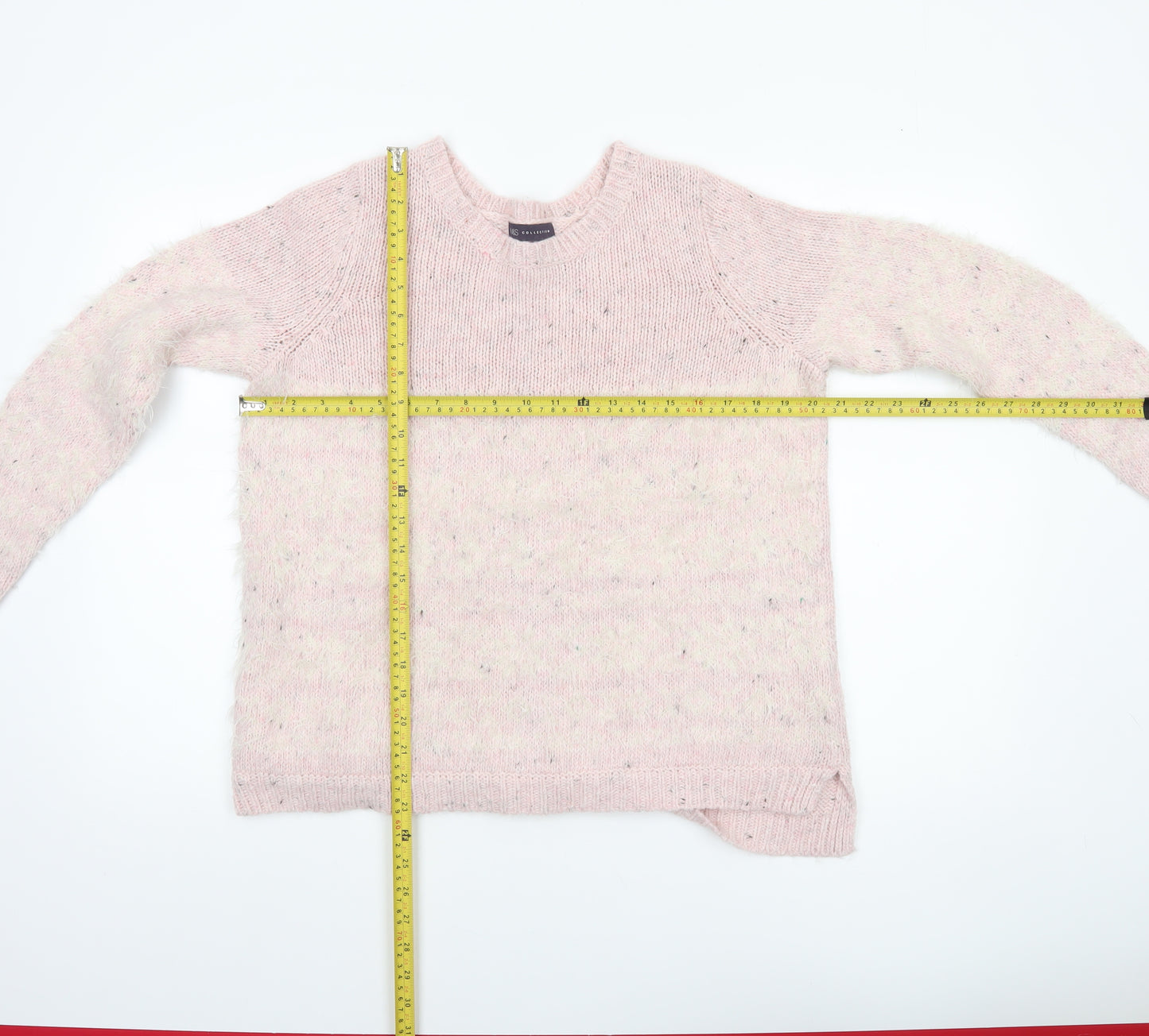 Marks and Spencer Women’s Pink Crew Neck Long Sleeve Knit Jumper Size 12