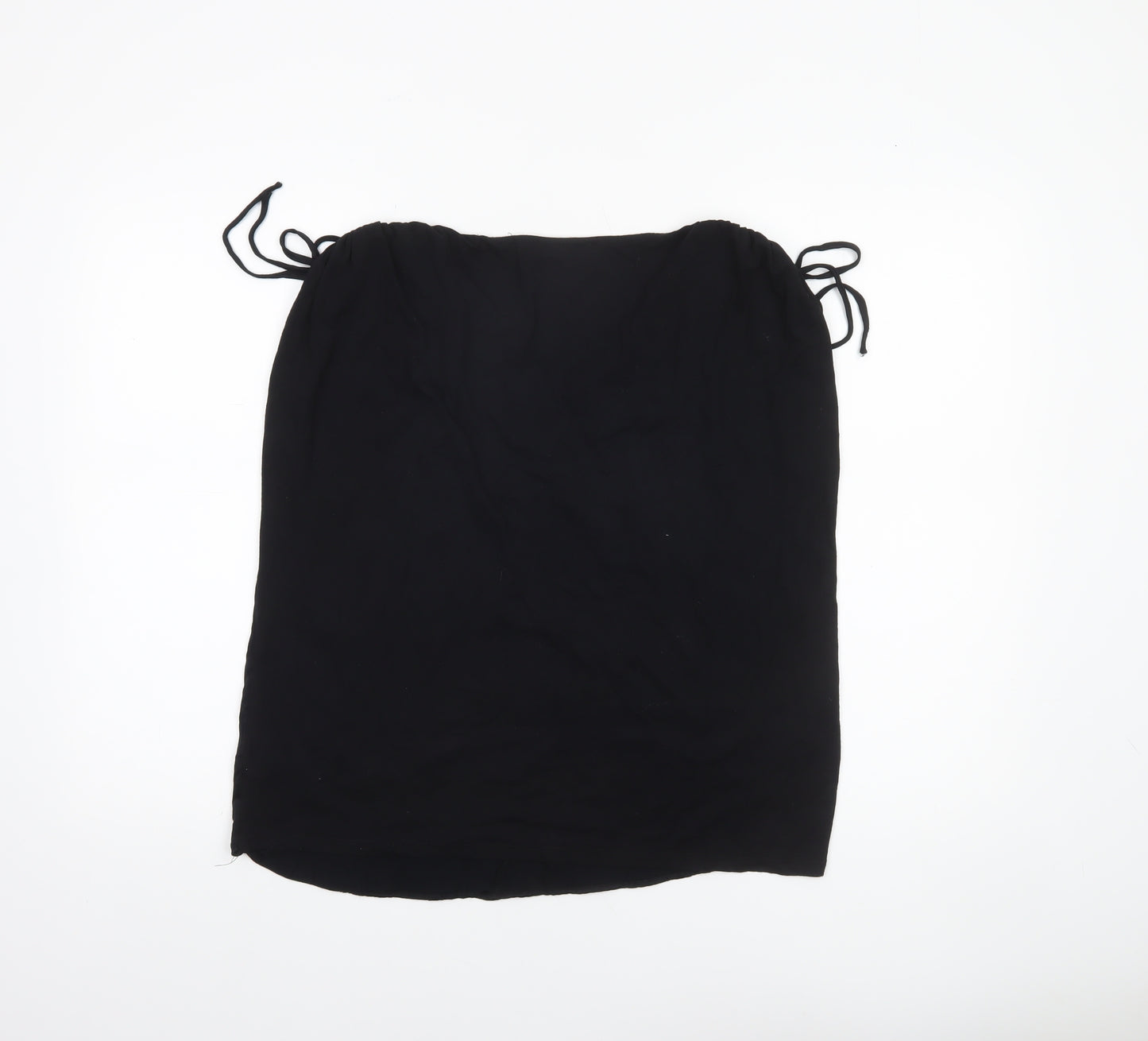 F&F Women Black Viscose Sleeveless Tunic Blouse Size 16
