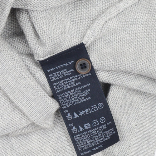 Tommy Hilfiger Women's Grey Knit Colourblock Shift Dress M