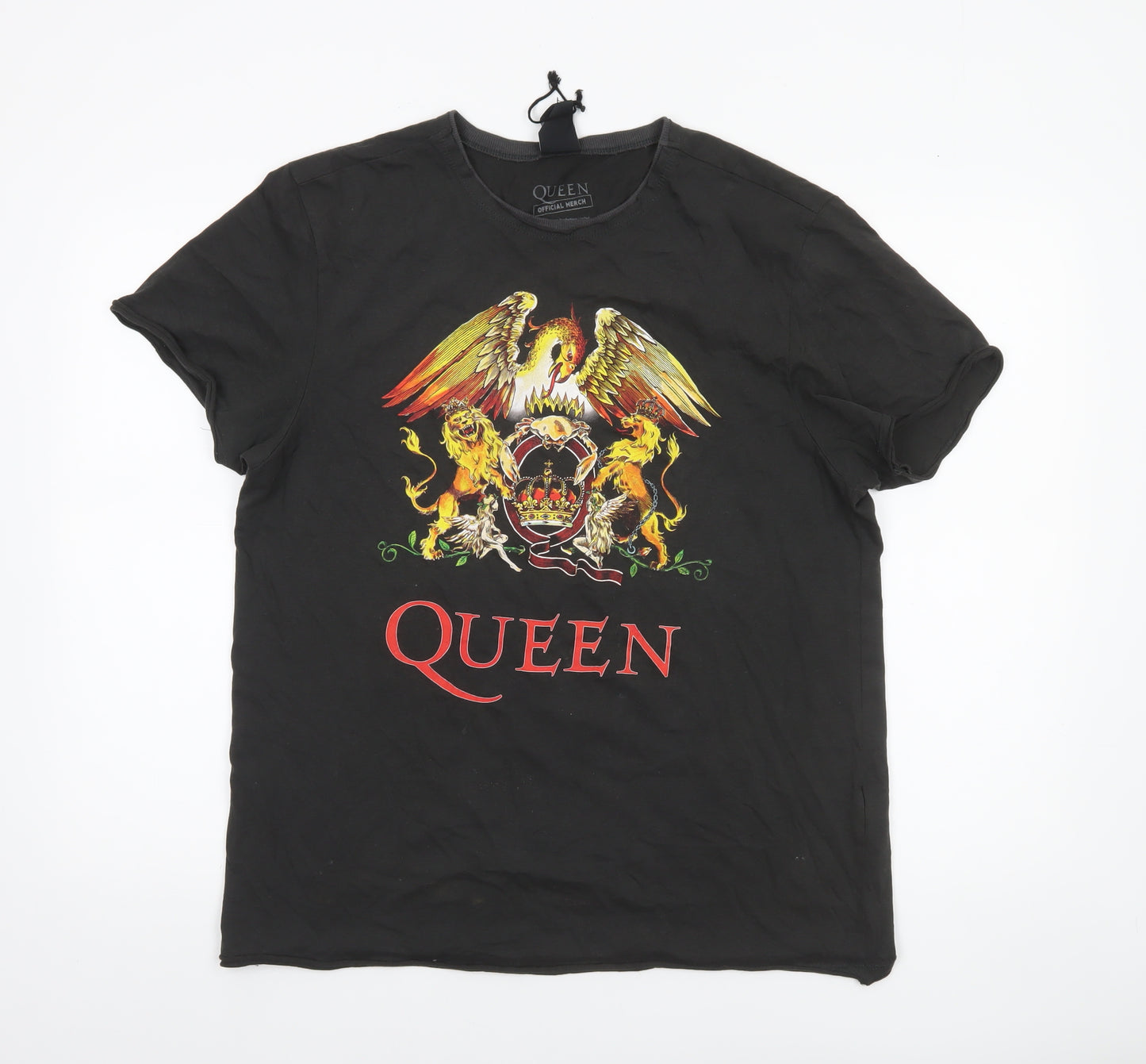 Amplified Men's Black Queen Band Logo T-Shirt Size L