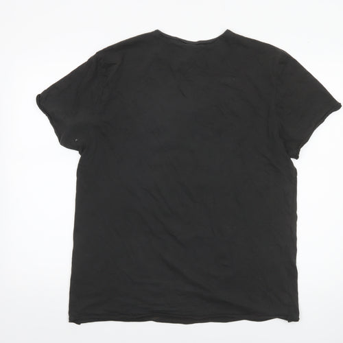 Amplified Men's Black Queen Band Logo T-Shirt Size L