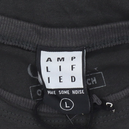 Amplified Men's Black Queen Band Logo T-Shirt Size L