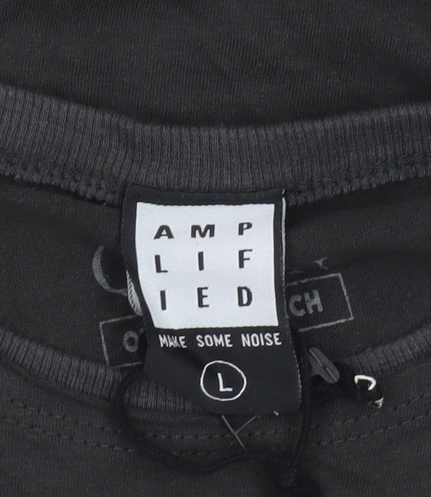 Amplified Men's Black Queen Band Logo T-Shirt Size L