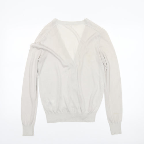 Uniqlo Womens Grey Lightweight V-Neck Cardigan M