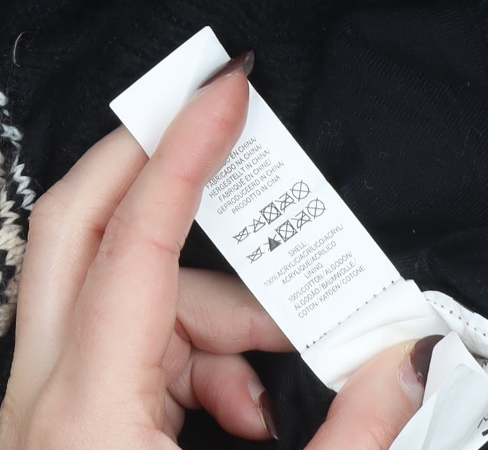 Disney Womens Black L Knit Christmas Character Pullover Jumper