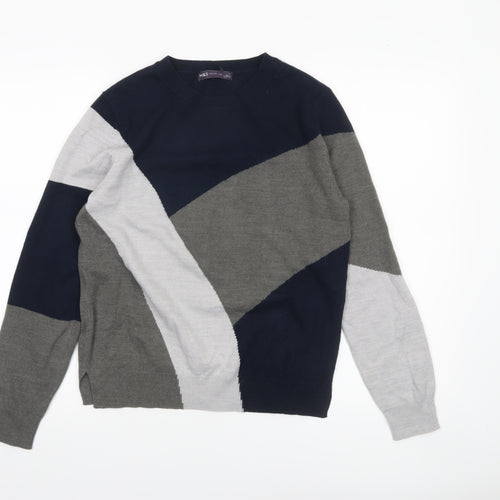 Marks and Spencer Women’s Multicoloured Geometric Jumper Size 12