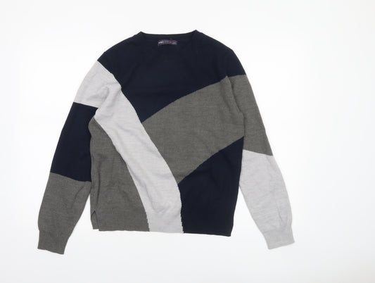 Marks and Spencer Women’s Multicoloured Geometric Jumper Size 12