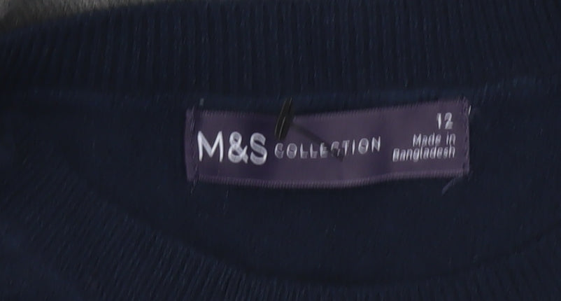 Marks and Spencer Women’s Multicoloured Geometric Jumper Size 12