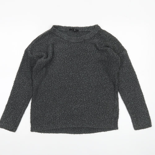 Forever 21 Women’s Grey Chunky Knit Crew Neck Jumper Size S